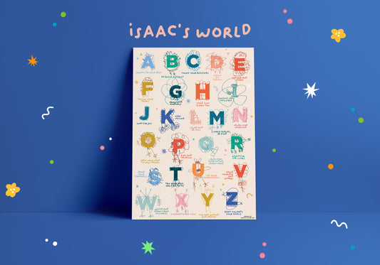 A4 Alphabet Poster/Sticker Sheet
